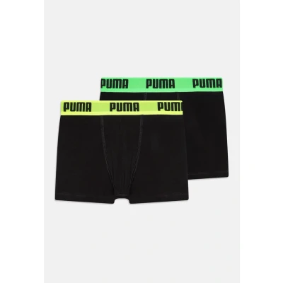 Abbildung von PUMA Boy&#039;s Everyday Basic Boxer, Black/Various Logo Colors, 170/176 (2er Pack)