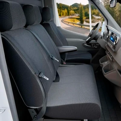 Abbildung von WALSER 10524 Sitzschonbezug anthrazit Polyester vorne VOLKSWAGEN: Transporter 6 Kastenwagen, Bus