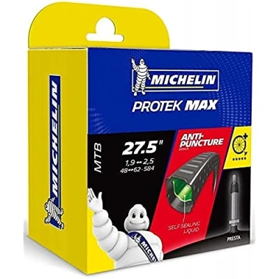 Abbildung von Michelin Protek Fahrradschlauch, Schwarz, 27.5&quot; 48/62 584, SV 40 mm