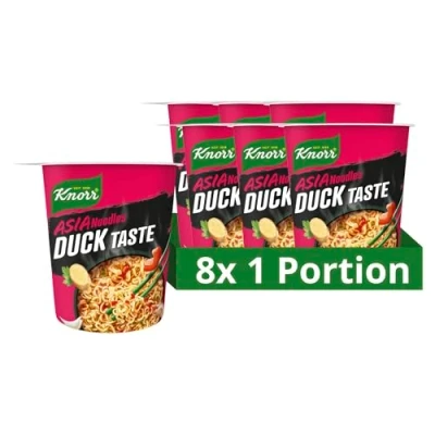 Abbildung von Knorr Asia Noodles Instant Nudeln Duck Taste leckere fertig in nur 3 Minuten 8x 61 g