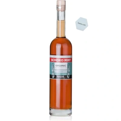 Abbildung von Sasse Bio Schoko Minz Likör 28% vol. 700 ml Naturlikörmit Schokolade und Minze