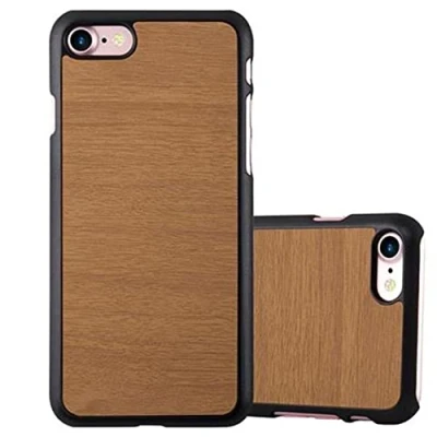 Abbildung von Cadorabo Hülle kompatibel mit Apple iPhone 7 7S 8 SE 2020 Schutzhülle TPU Silikon Case Wooden Design Slim Kratzfest Weiche Gummi Rundumschutz für in Braun