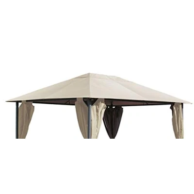 Abbildung von Quick Star Pavillon Ersatzdach Antikpavillon 3x4m Sand 250g/m3, 250 g/m², 397 x 297 cm, Mit Lüftungsschlitzen