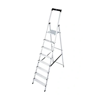 Abbildung von KRAUSE Stehleiter &quot;Solidy&quot;, Aluminium, 1x8 Stufen, Arbeitshöhe ca. 370 cm