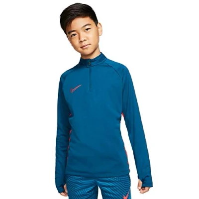 Abbildung von Nike Jungen Dry Academy Dril Sweatshirt, Valerian Blue/Laser Crimson, S