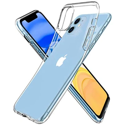 Abbildung von Verco Handyhülle für iPhone 11 Case, Handy Cover Apple Hülle Transparent Dünn Klar Silikon, durchsichtig