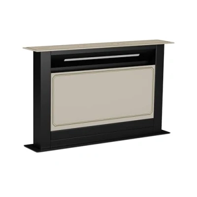 Abbildung von Klarstein Victoria Downdraft Dunstabzugshaube A++ Energieeffizienz, 713,8 m3/h Luftstrom, Superleise 52 dB, Touchscreen, Spülmaschinengeeignete Filter, LED Beleuchtung, Creme