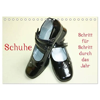 Abbildung von Schuhe Schritt für durch das Jahr (Tischkalender 2025 DIN A5 quer), CALVENDO Monatskalender