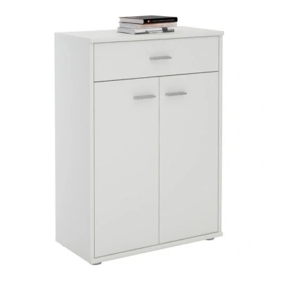 Abbildung von CARO Möbel Highboard TOMMY, Kommode Sideboard Schrank in weiß 2 Türen Anrichte