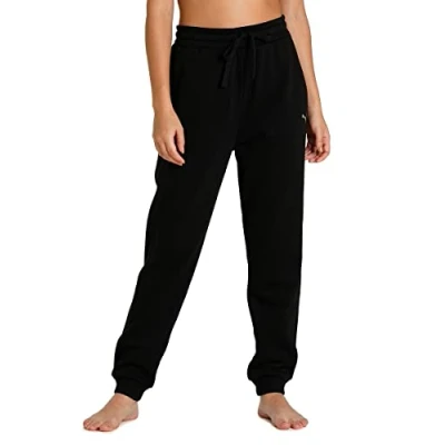 Abbildung von PUMA Damen Studio Fleece Jogger Strickhose, Schwarz, M