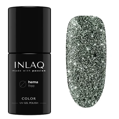 Abbildung von INLAQ® Hema Free UV Nagellack Glitzer Shiny Signs Sammlung Gel Nägel Glitzernd frei von Glitter Gellack Lack in Libra Farben 6ml