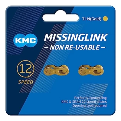 Abbildung von Verschlussglied 12 Fach KMC Ti N Gold Nicht Wiederverwendbar