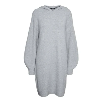 Abbildung von Vero Moda Vmdoffy Kurzes Strickkleid, Damen, Größe: Large, Light grey melange