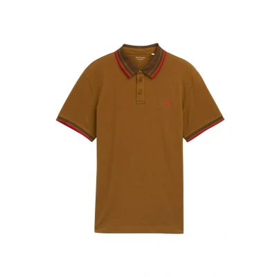 Abbildung von TOM Tailor MIT Stretch Poloshirt, Herren, Größe: XXL, Deep cognac