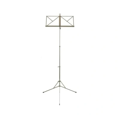Abbildung von GEWA Wittner Notenpult 961a, vernickelt, Aufstellhöhe 48 114 cm, kompakt zusammenklappbar, Made in Germany