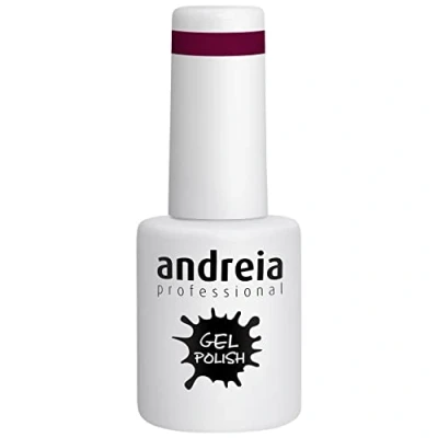 Abbildung von Andreia Professional Semi Permanenter Nagelgel Lack für UV/LED Lampe Intensiver Glanz und 4 Wochen haltbare Maniküre Lackierung Farbe 228 Lila Pink Rot 10.5 ml