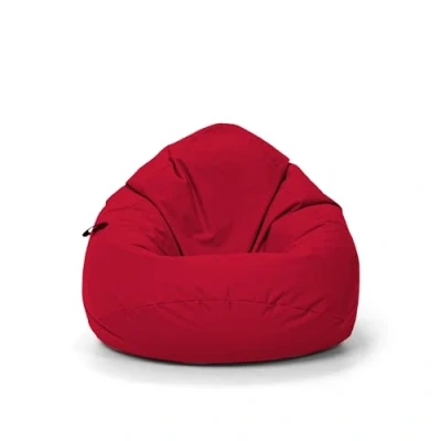 Abbildung von Nadimaideal Sitzsack Tropfenform Kastanie Bodenkissen für Kinder &amp; Erwachsene Indoor Outdoor Gaming Sitzkissen Beanbag Füllung EPS Perlen (Rot, XXL Durchmesser 88 cm)