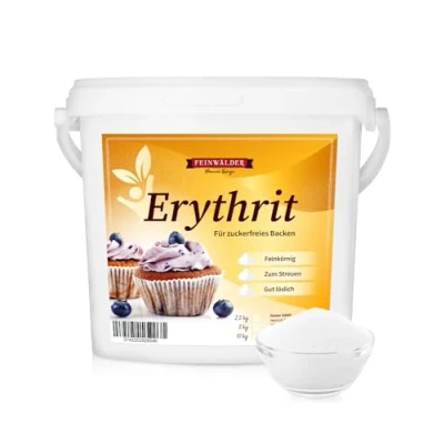 Abbildung von Feinwälder® Erythritol 5kg Erythrit natürliche Zuckeralternative, Süßungsmittel ohne Kalorien, vegan, zahnfreundliche Zuckeralternative