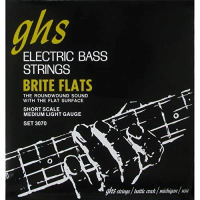 Abbildung von GHS Brite Flats 3070 Bass String Set, 4 String, Regular, .049 .108, Short Scale