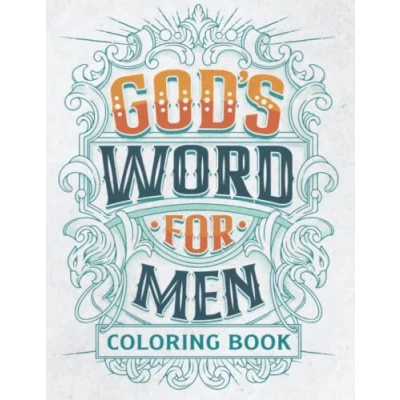 Abbildung von God&#039;s Word for Men Coloring Book: Christian Religious Adult Book and Boys with Inspirational Bible Verse, Scriptures Quotes