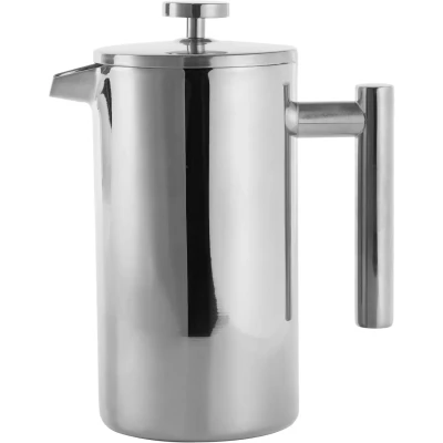 Abbildung von ECHTWERK French Press Kanne &quot;.&quot;, 0,8 l Kaffeekanne, Kaffeebereiter mit Pressfilter, doppelwandiger Edelstahl, isoliert
