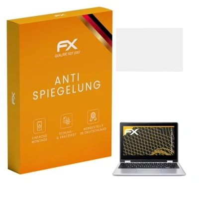 Abbildung von atFoliX Panzerfolie kompatibel mit Acer Chromebook Spin 311 Schutzfolie, entspiegelnde und stoßdämpfende FX Folie (2X)
