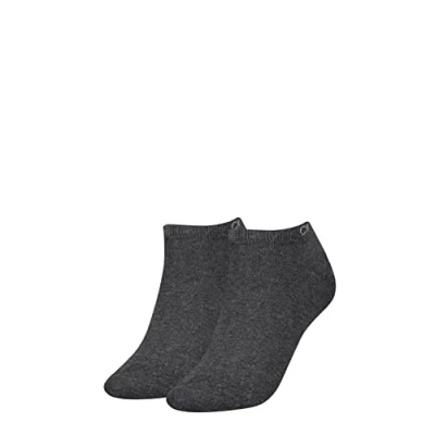 Abbildung von Calvin Klein 2P Women Sneaker Socks Dunkelgrau One Size Damen