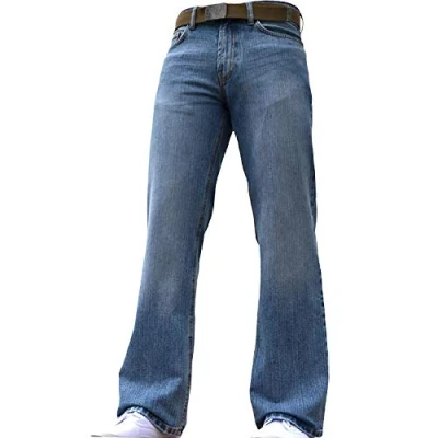 Abbildung von Weite, blaue BNWT Herren Jeans Gr. 38W x 34L, hellblau
