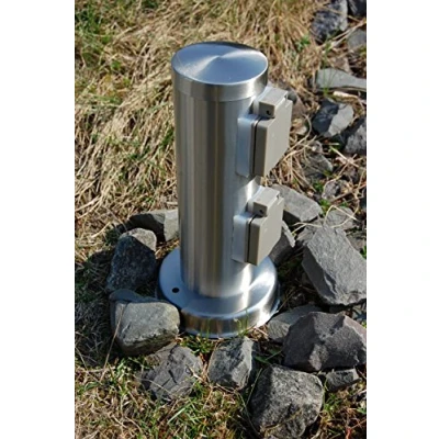 Abbildung von Nordlux Gartensteckdose Power Socket 2U RS Edelstahl 2 fach IP44