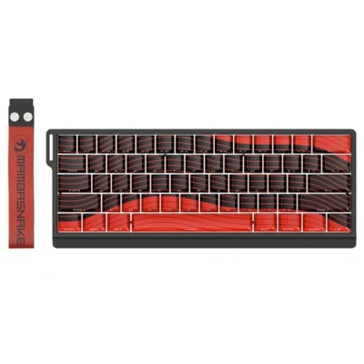 Abbildung von MAMBASNAKE X60 HE Rapid Trigger Magnetic Keyboard, 0.01mm RT Accuracy Gaming Switch, Tri Mode, 0.125ms Latency, 8K Polling Rate, 4000mAh, for Gamer Red