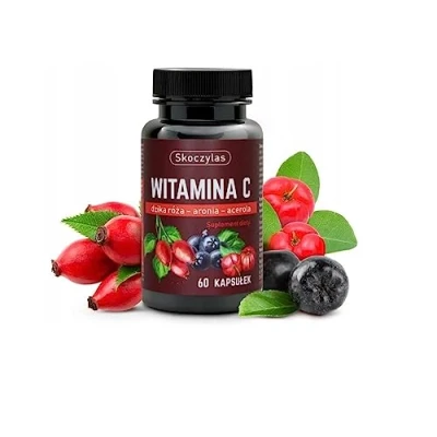 Abbildung von Skoczylas Vitamin C Hagebutte Aronia Acerola 1 Kapsel zweimal täglich 60 Kapseln für Frauen Männer Nahrungsergänzungsmittel