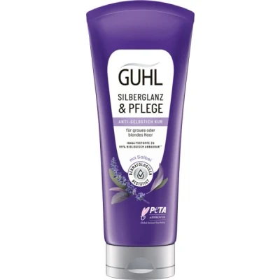 Abbildung von Guhl Silberglanz &amp; Pflege Kur Inhalt: 200 ml Haartyp: grau, blond Anti Gelbstich