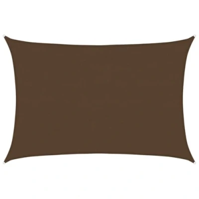 Abbildung von vidaXL Sonnensegel Sonnenschutz Windschutz Sonnendach UV Schutz Sonnenschutzsegel Schattenspender Garten Terrasse Balkon 160g/m² Braun 4x5m HDPE