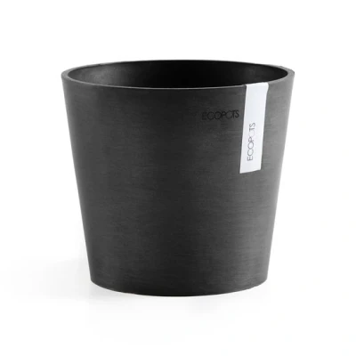 Abbildung von Ecopots Amsterdam mini rund 17 cm dunkelgrau Pflanzgefäß/Blumentopf