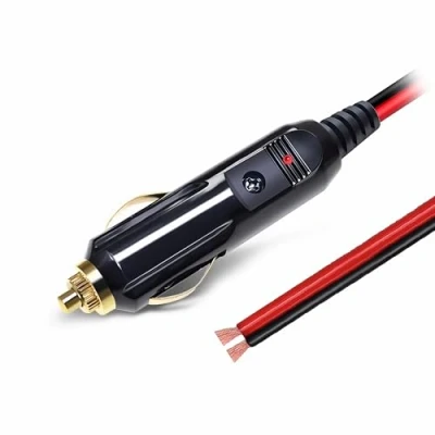 Abbildung von L32C Auto Zigarettenanzünder Stecker 12V/24V KFZ mit 20A Sicherung, Verlängerungskabel &amp; LED Lampe Ersatz Stromkabel für Autos Boote