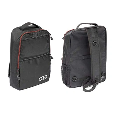 Abbildung von Audi 4KE071156A Tasche Rucksack Querträgertasche Elektroroller Ringe Logo Sling Bag, schwarz