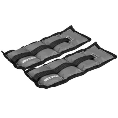 Abbildung von GORILLA SPORTS Gewichtsmanschette 2er Set, Gewichte 1 10 kg, Verstellbar, Fußgelenkgewichte, Armgewichte
