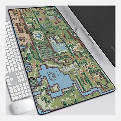 Abbildung von IGIRC Mauspad Legende von Zelda Geschwindigkeits Gaming Mousepads XXL Mousepad 900 x 400mm Größe 3 mm Dicke Basis Perfekte Präzision und Geschwindigkeit, F