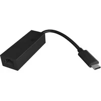 Abbildung von ICY BOX USB C auf Ethernet Adapter mit bis zu 1 Gbps (USB RJ45 LAN Adapter, Thunderbolt 3) kompatibel für Type Geräte inklusive MacBook Pro, iPad Pro 2018 und viele mehr, 60826