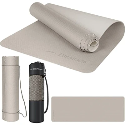 Abbildung von EliteAthlete Yogamatte EliteAthlete® Sportmatte Fitnessmatte Yoga Matte (Set bestehend aus: Matte, Transporttasche, Transportband)