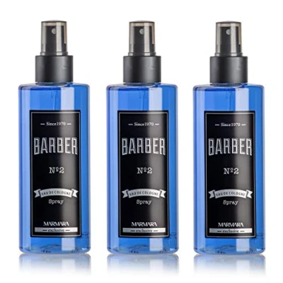 Abbildung von BARBER MARMARA No.2 Eau de Cologne Pump spray Herren (3x 250ml) After Shave Men Duftwasser Rasierwasser Männer Erfrischt kühlt Duft Desinfizierend 70 Alkohol No.2)
