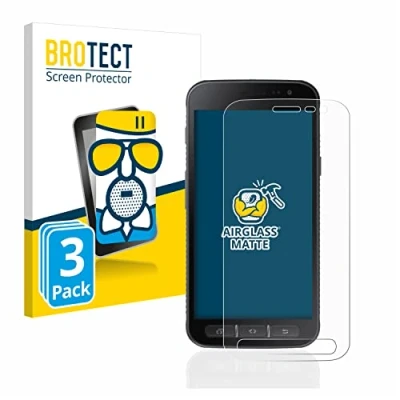 Abbildung von BROTECT Entspiegelungs Schutzglas für Samsung Galaxy Xcover 4 / 4s (3 Stück) Schutz Folie Panzerfolie Glas Matt [Extrem Kratzfest 9H, Anti Reflex]
