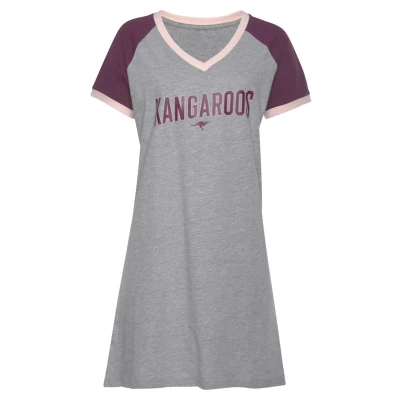 Abbildung von Kangaroos BIG Tshirt print, Damen, Größe: 32/34, Bordeaux grau meliert