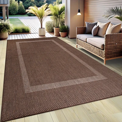 Abbildung von Home affaire Teppich &quot;Venedig Bordüre&quot;, rechteckig, 3 mm Höhe, In und Outdoor geeignet, Sisal Optik, Wetterfest &amp; UV beständig
