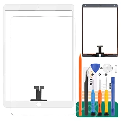 Abbildung von Ersatzglas für iPad Air 3 2019, Touchscreen A2153, A2123, A2152, Pro 10,5 Zoll (2017), Digitizer A1701, A1709, Panel Reparaturteil Set, Weiß
