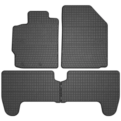 Abbildung von M MOTOS Gummimatten Auto Fussmatte passt für Toyota Yaris II 2005 2011 Verbessern Sie Ihren Reisekomfort mit Antirutschmatte Allwetter fußmatten Auto, Schutz vor Verschmutzung