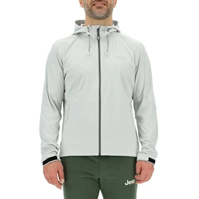 Abbildung von JEEP O102714 J955 J HERREN LEICHTE SOFTSHELL KAPUZENJACKE MIT Zipptaschen J23S Glacier Grey XL