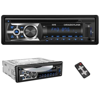 Abbildung von iFreGo Autoradio mit CD Bluetooth Freisprecheinrichtung, 1 Din USB/TF/ MP3 Player/AUX in,FM/AM Auto Radio,RDS,RCA,Auto Finden Funktion,60W*4,Schnellladefunktion