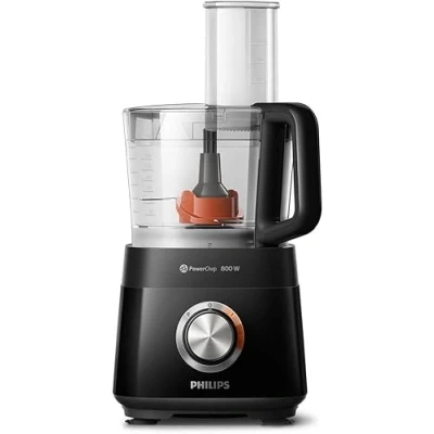 Abbildung von Philips Küchenmaschine &quot;HR7510/10 Viva Collection&quot;, 29 Funktionen, 2 in 1 Schneidescheibe, Zitruspressenaufsatz