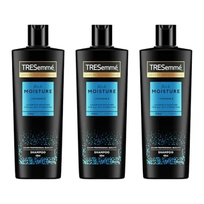 Abbildung von TRESemmé Rich Moisture Shampoo, für trockenes, geschädigtes Haar 3 x 400 ml